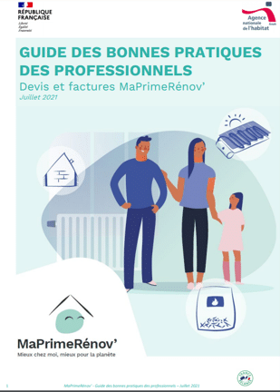 Publication par l’ANAH du Guide des bonnes pratiques des Professionnels (Devis & factures MaPrimeRénov’) !